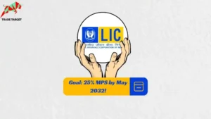 LIC logo with a hand holding it, symbolizing the concession granted to the Life Insurance Corporation of India (LIC) to achieve a 25% Minimum Public Shareholding (MPS) by May 2032.