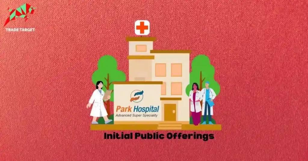 Medical staff standing outside the hospital building for the Park Medi World IPO GMP Today update.